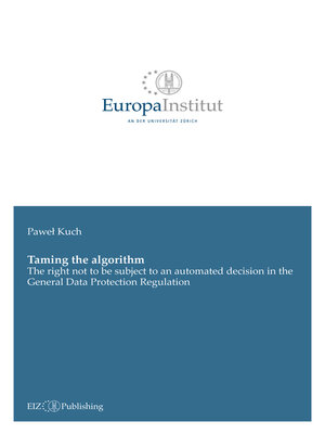 cover image of Taming the algorithm